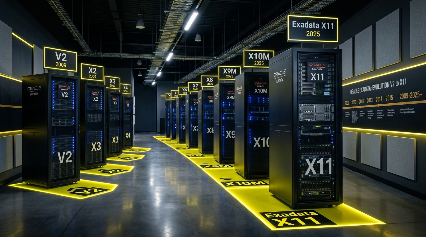 From Sun-V2 to X11: Two Decades of Exadata Engineered Systems Evolution